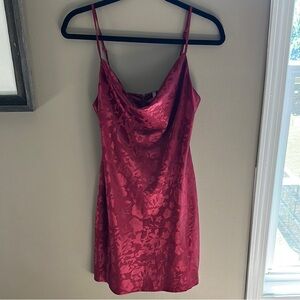 Urban Outfitters Red Floral Mini Dress